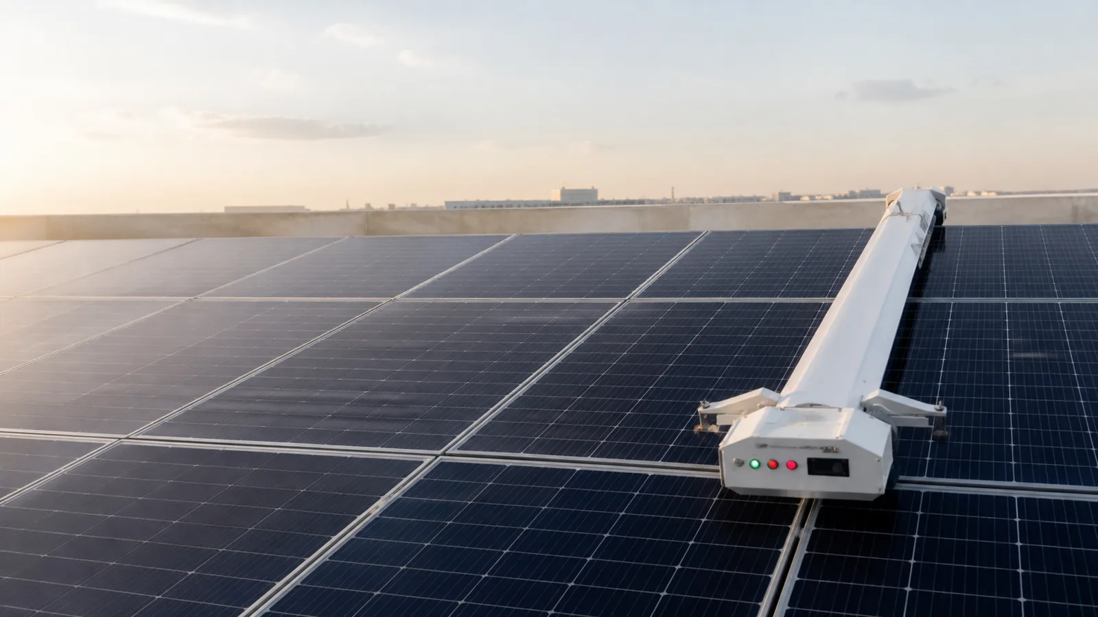 SUNAIROBOT engineer on a solar site
